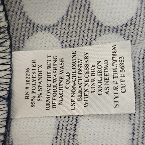 👗CONNECTED APPAREL BLUE ON BLUE POLKA DOT DRESS 👗 - Picture 11 of 11